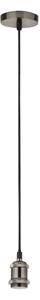 Searchlight 7461SS - Lampada a sospensione su cavo 1xE27/60W/230V finitura argento