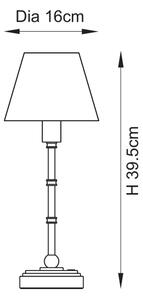 Endon 114811 - Lampada da tavolo ricaricabile LED dimmerabile BURLEY LED/1,5W/5V ottone/bianco