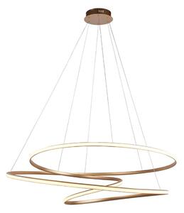 Endon 97645 - Lampadario dimmerabile su cavo TWIRL LED/131W/230V 3000K dorato