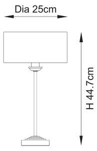Endon 110728 - Lampada da tavolo HIGHCLERE 1xE14/7W/230V beige/ottone