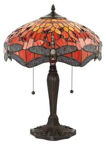 Endon 64093 - Lampada da tavolo Tiffany DRAGONFLY 2xE27/60W/230V diam. 41 cm