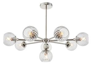 Endon 104051 - Lampadario su asta ALLEGRA 8xE14/7W/230V cromo lucido