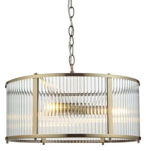 Endon 106282 - Lampadario a catena RIDGETON 3xE14/6W/230V ottone