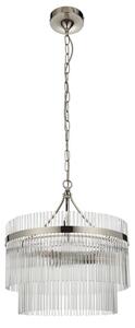 Endon 104113 - Lampadario a sospensione con catena MARIETTA 3xE14/7W/230V, finitura cromata lucida
