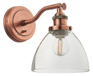 Endon 76334 - Faretto da parete HANSEN 1xE14/40W/230V, finitura rame