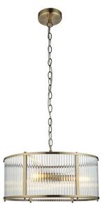 Endon 106282 - Lampadario a catena RIDGETON 3xE14/6W/230V ottone