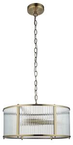 Endon 106282 - Lampadario a catena RIDGETON 3xE14/6W/230V ottone