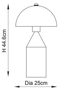 Endon 90522 - Lampada da tavolo NOVA 1xE27/60W/230V ottone