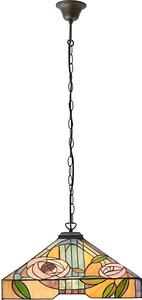 Endon 64384 - Lampadario a sospensione con catena Tiffany WILLOW 3xE27/60W/230V