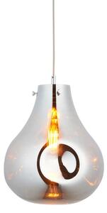 Endon 99788 - Lampada sospesa EUROPA 1xE27/10W/230V nero fumé