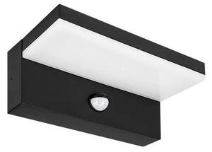 Lampada LED da parete per esterni con sensore LED/9W/230V 4000K IP44 nera