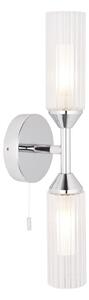 Endon 97172 - Applique da parete per bagno NATORI 2xG9/3W/230V IP44 cromo lucido