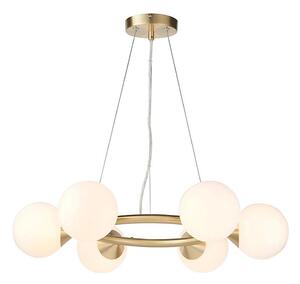 Endon 106390 - Lampadario sospeso su cavo OTIS 6xG9/3W/230V dorato