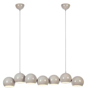 Markslöjd 108914 - Lampadario sospeso a cavo CUPOLO 7xE14/40W/230V grigio