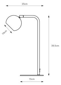 Markslöjd 109032 - Lampada da tavolo POP 1xGU10/7W/230V grigia
