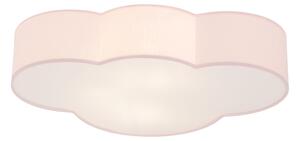 Brilagi - Plafoniera per bambini NIMBUS 4xE27/15W/230V 46x63 cm rosa