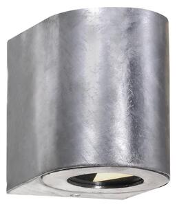 Nordlux - Applique da esterno LED CANTO 2xLED/6W/230V IP44 argento