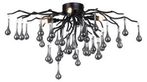 Paul Neuhaus 8090-18 - Plafoniera a montaggio superficiale ICICLE 4xG9/40W/230V 30x60 cm nero