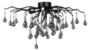 Paul Neuhaus 8090-18 - Plafoniera a montaggio superficiale ICICLE 4xG9/40W/230V 30x60 cm nero