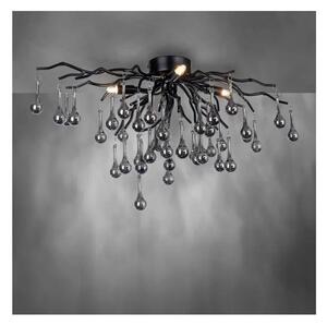 Paul Neuhaus 8090-18 - Plafoniera a montaggio superficiale ICICLE 4xG9/40W/230V 30x60 cm nero