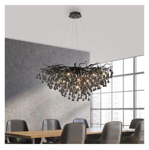Paul Neuhaus 2192-18 - Lampadario a sospensione con cavo ICICLE 10xG9/40W/230V 50x100 cm nero