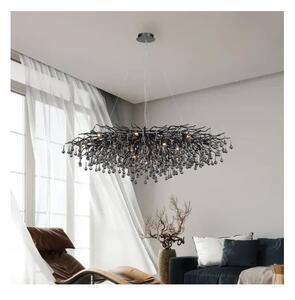 Paul Neuhaus 2031-18 - Lampadario a sospensione con cavi ICICLE 15xG9/40W/230V 75x150 cm nero
