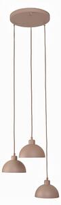 Duolla - Lampadario a cavo IRONLINE 3xE27/15W/230V beige