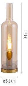 JUST LIGHT. 14006-27 - Lampada da tavolo BOTTLE 1xE14/25W/230V beige/fumé