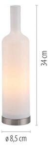 JUST LIGHT. 14006-16 - Lampada da tavolo BOTTLE 1xE14/25W/230V bianca