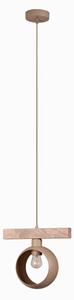 Duolla - Lampadario sospeso su cavo IRONLINE 1xE27/15W/230V pino rovere/beige