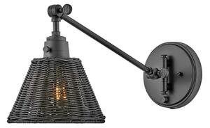 Hinkley HK-ARTI-1W-BK-BR - Faretto da parete ARTI 1xE27/60W/230V nero