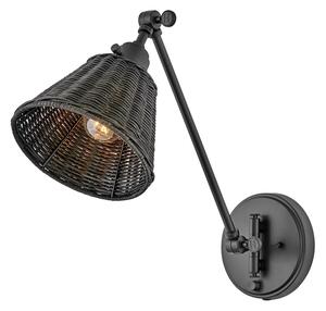 Hinkley HK-ARTI-1W-BK-BR - Faretto da parete ARTI 1xE27/60W/230V nero
