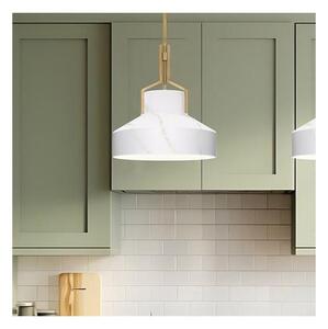 Quoizel QZ-BRECKEN-2P-AB-ABG - Lampadario BRECKEN 2xE27/60W/230V oro/decorazione effetto marmo