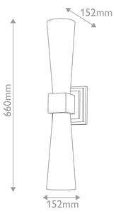 Elstead KRISTY-2WB-DG-OPAL-LED Lampada da bagno KRISTY 2xG9/4W/230V IP44 finitura rame