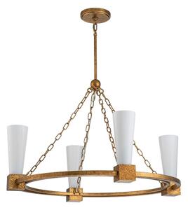 Elstead KRISTY4-DG-OPAL - Lampadario a stelo KRISTY 4xE27/40W/230V rame