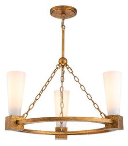 Elstead KRISTY3-DG-OPAL - Lampadario a stelo KRISTY 3xE27/40W/230V finitura rame