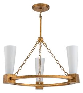 Elstead KRISTY3-DG-OPAL - Lampadario a stelo KRISTY 3xE27/40W/230V finitura rame
