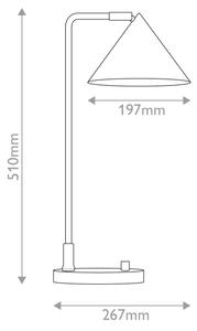 Alora Mood ALM-REMYCK-TL-BK - Lampada da tavolo REMYCK 1xE27/60W/230V nera
