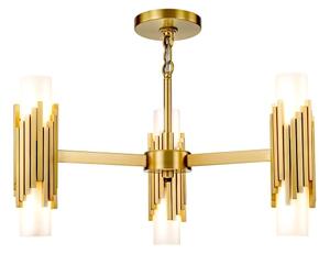 Elstead MARVELE6-AB-OPAL - Lampadario a stelo MARVELE 6xE14/40W/230V dorato