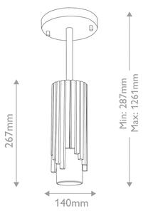 Elstead MARVELE-MP-AB-OPAL - Lampadario a stelo MARVELE 1xE14/40W/230V dorato