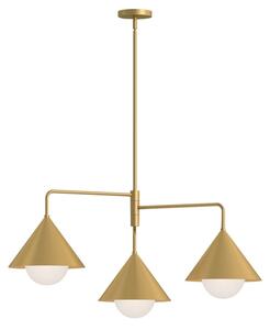 Alora Mood ALM-REMYCK3-GD - Lampadario su asta REMYCK 3xE27/60W/230V dorato