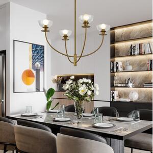 Alora Mood ALM-SYLVIA4-BG-CL - Lampadario a stelo SYLVIA 4xE14/40W/230V dorato