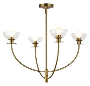 Alora Mood ALM-SYLVIA4-BG-CL - Lampadario a stelo SYLVIA 4xE14/40W/230V dorato