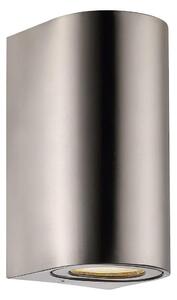 Nordlux - Applique da esterno CANTO 2xGU10/28W/230V IP44 acciaio inox