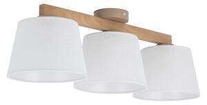 Brilagi - Lampadario da soffitto a montaggio superficiale LATTE SABIA 3xE27/15W/230V pino/bianco