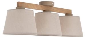 Brilagi - Lampadario a plafone LATTE SABIA 3xE27/15W/230V pino/beige