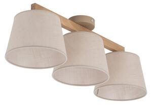 Brilagi - Lampadario a plafone LATTE SABIA 3xE27/15W/230V pino/beige