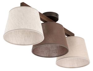 Brilagi - Lampadario a montaggio superficiale LATTE SABIA 3xE27/15W/230V pino/mix