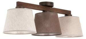 Brilagi - Lampadario a montaggio superficiale LATTE SABIA 3xE27/15W/230V pino/mix