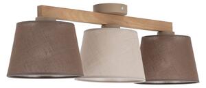 Brilagi - Lampadario a plafone LATTE SABIA 3xE27/15W/230V pino/mix